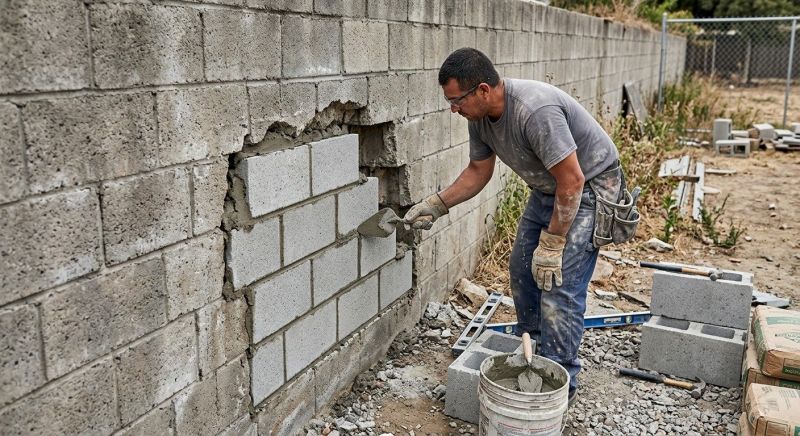 Block Wall Repair in Tenafly, NJ
