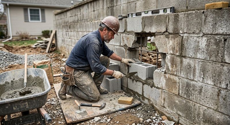 Block Wall Repair in Woodbridge, NJ
