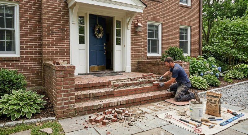Brick Flatwork Repair in Glen Cove, NY