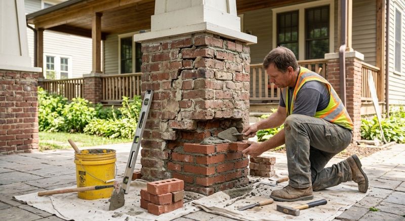Brick Restoration in Hicksville, NY