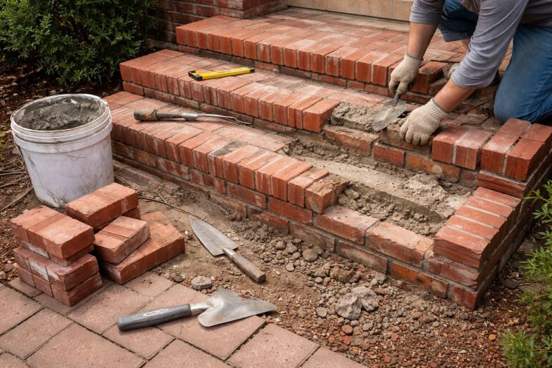 Brick Stairs Repair in Oakland, NJ