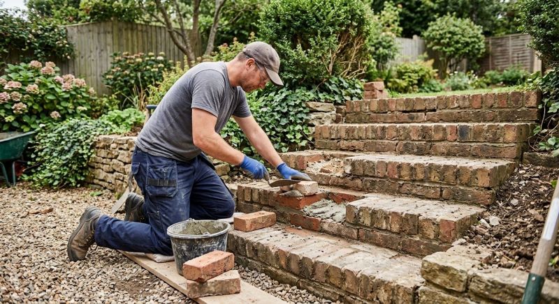 Brick Stairs Repair in Oakland, NJ