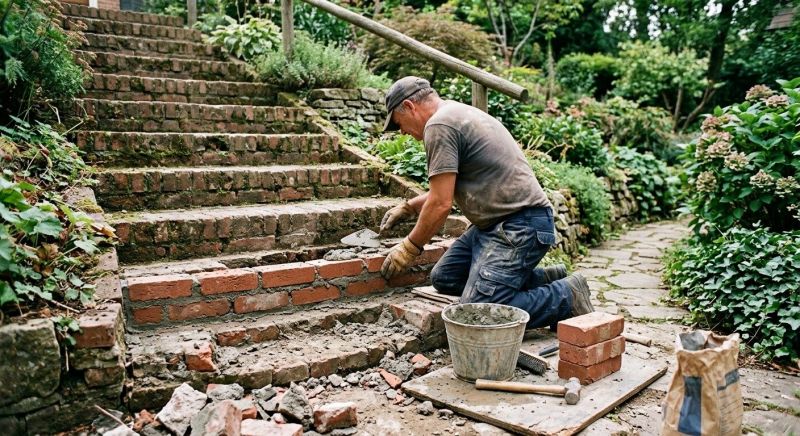 Brick Stairs Repair in Westfield, NJ