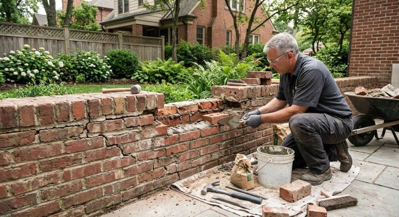 Brick Wall Repair in Ho Ho Kus, NJ