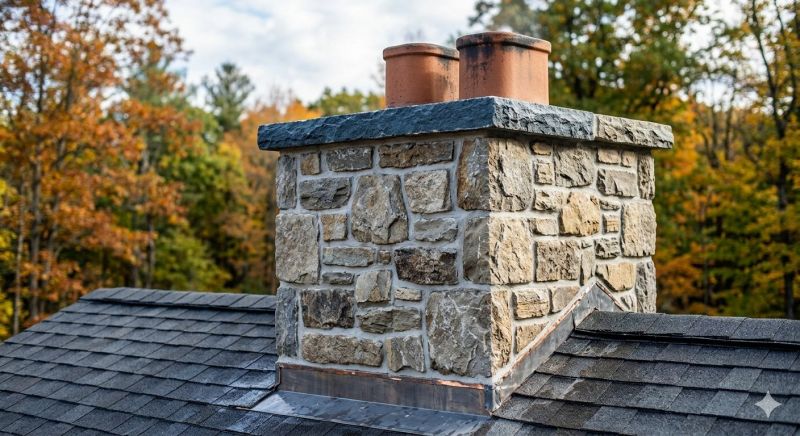 Stone Chimney Installation in Irvington, NY