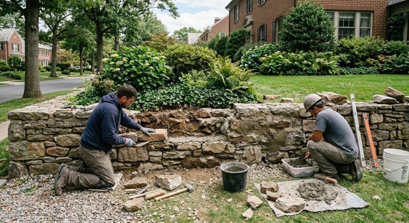 Stone Wall Repair in Queens County, NY